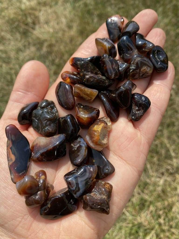 Mexican Fire Agate Tumbled Stone | New Moon Beginnings
