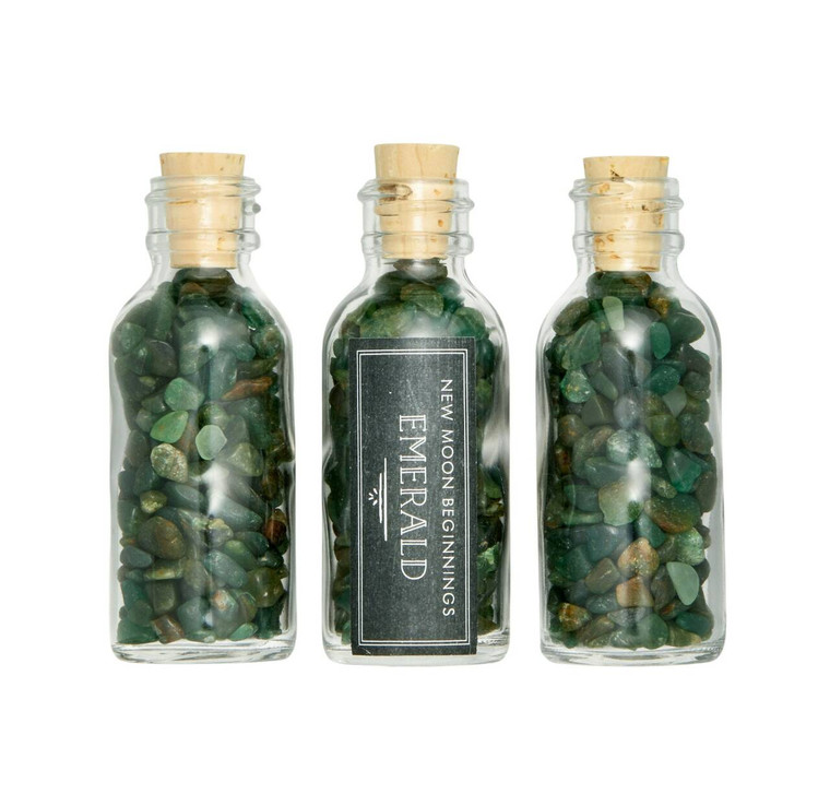 Emerald Crystal Chips Bottle