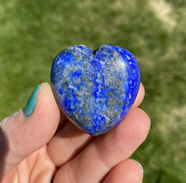 Lapis Lazuli Polished Heart- AB Quality