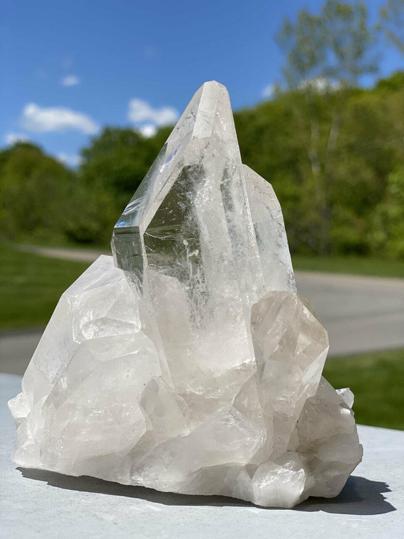 Raw Clear Quartz Cluster - Extra Quality - 62