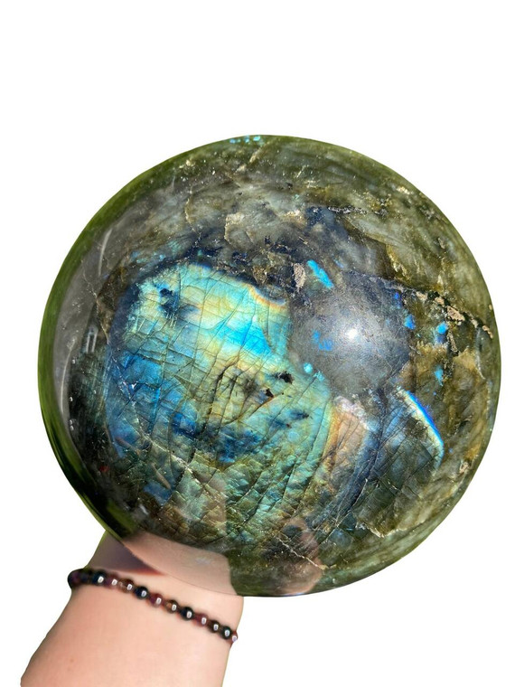 Large Labradorite Stone Sphere - 4