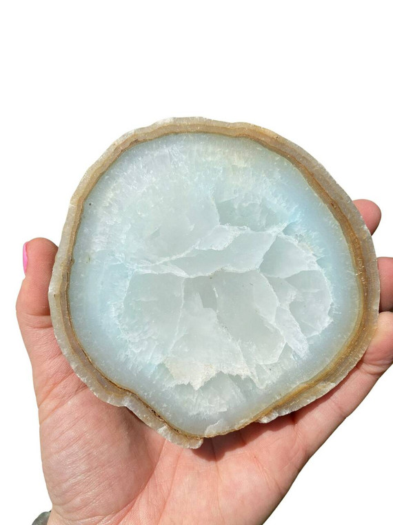 Caribbean Blue Calcite and Aragonite Stone Slab - 14