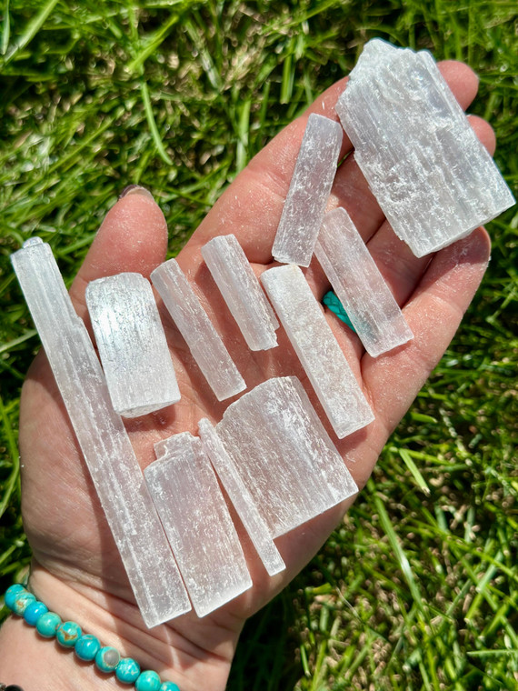 Raw Selenite Slivers and Chips (1 lb. Bag) 