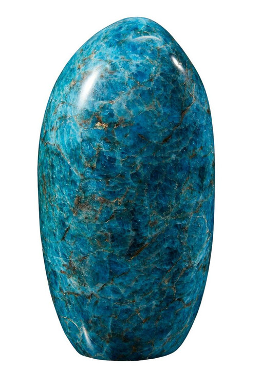 Blue Apatite Freeform - Polished Standing Stone - No.37