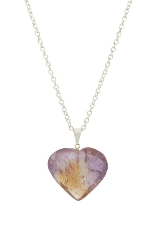 Ametrine Heart Pendant