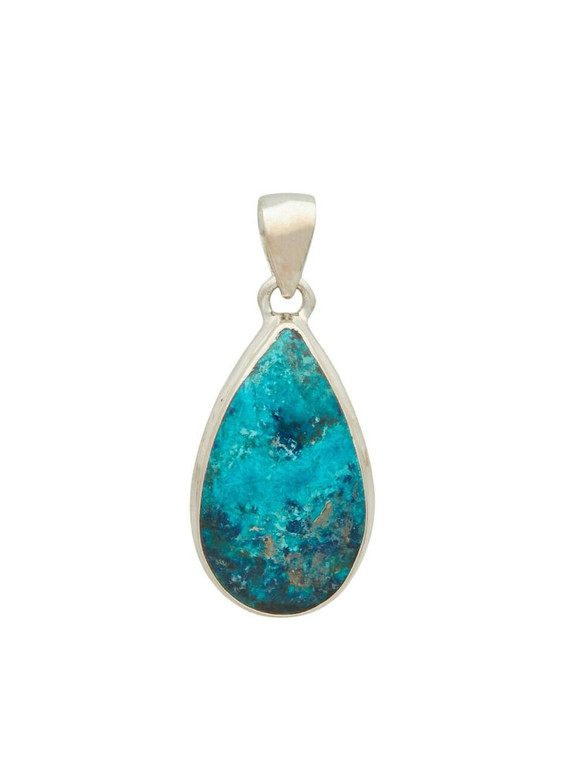 Shattuckite Pendant - Sterling Silver - No.980