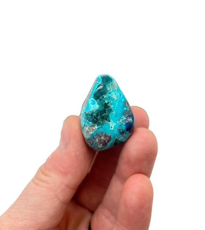 Dioptase Chrysocolla Tumbled Stone