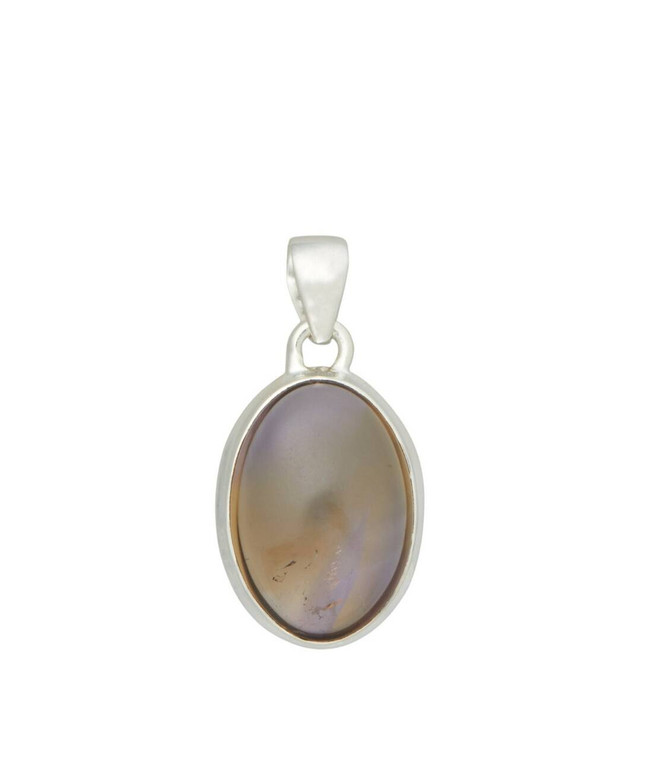 Ametrine Pendant - Polished Oval - Sterling Silver - No.252