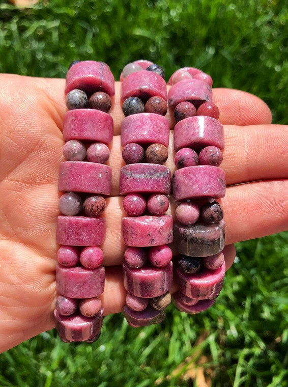 Rhodonite Elastic Bracelet