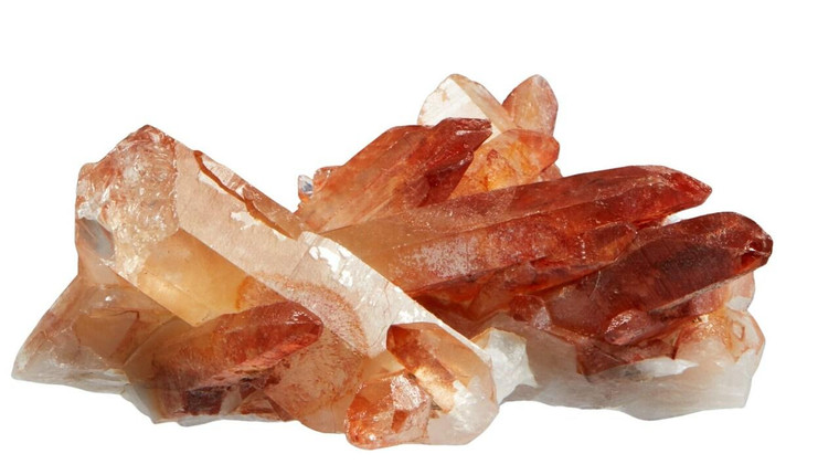 Hematoid Quartz Cluster Red Quartz - No.20