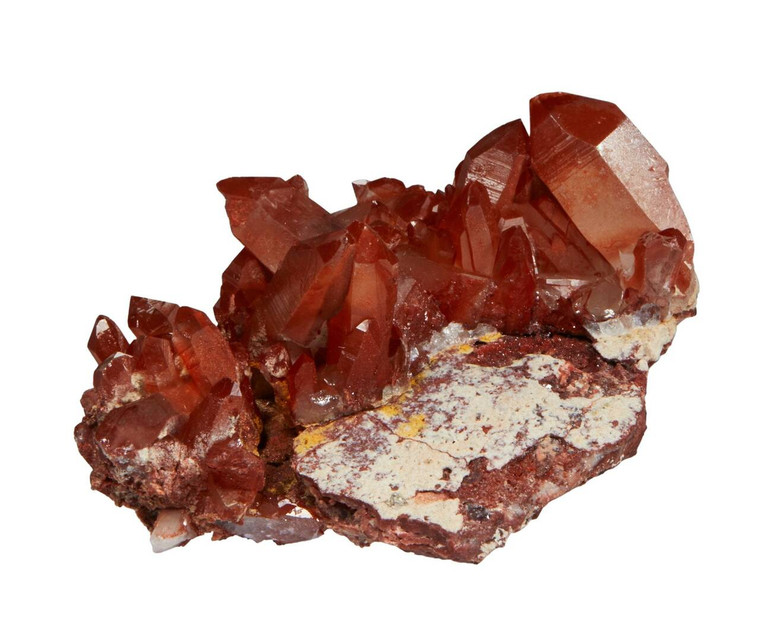 Hematoid Quartz Cluster Red Quartz - No.5