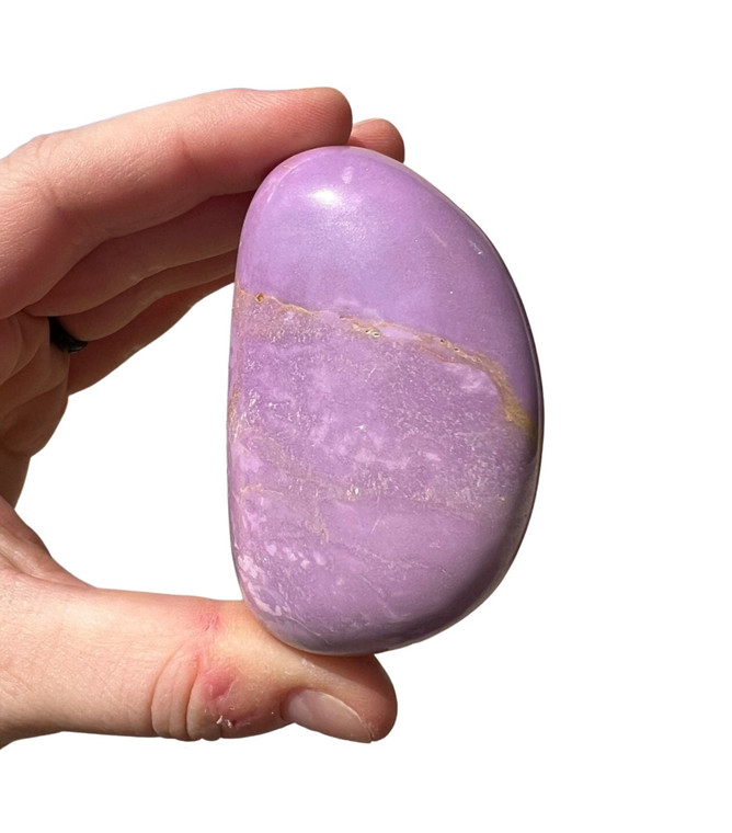 Phosphosiderite Palm Stone - Grade AA