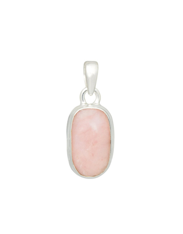 Pink Opal Pendant - Sterling Silver - No.593