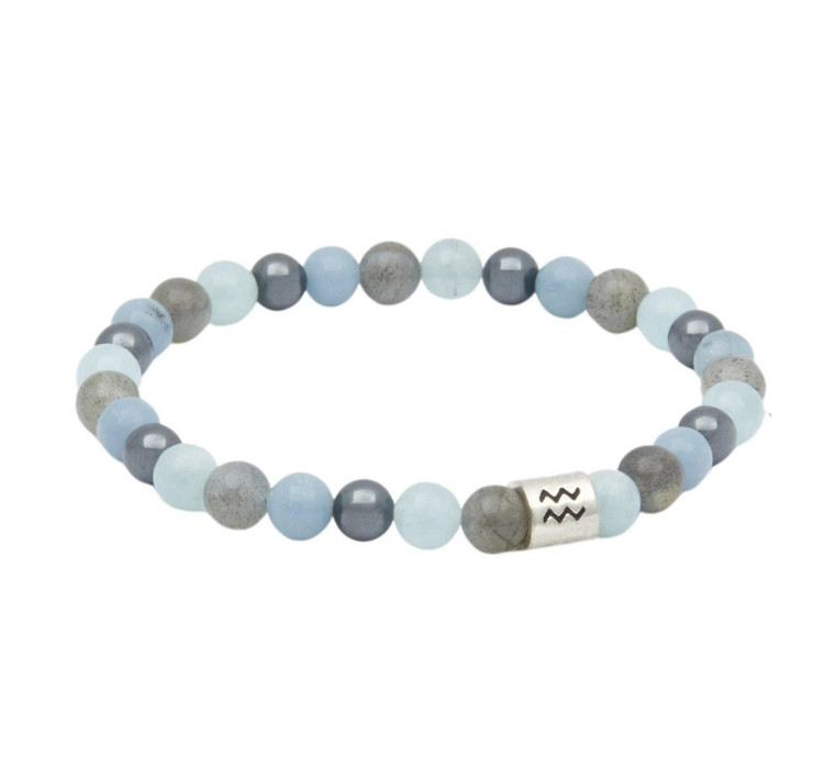 Aquarius Zodiac Elastic Bracelet 