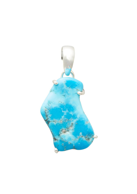 Turquoise Pendant - Sterling Silver - No.1237 