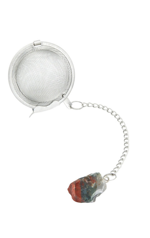 Raw Bloodstone Crystal Tea Infuser 