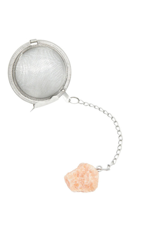 Raw Orange Calcite Crystal Tea Infuser 