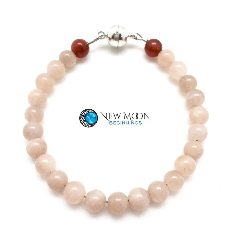 New Beginnings, Joy & Blessings Crystal Clasp Bracelet - 6mm Beads 