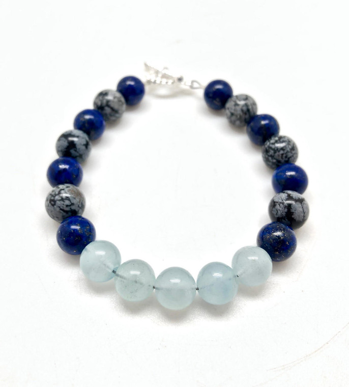 Awareness & Personal Power Clasp Bracelet - 8mm Beads 