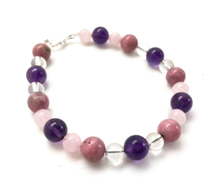 Heart Healer Clasp Bracelet - 6mm & 8mm Beads 