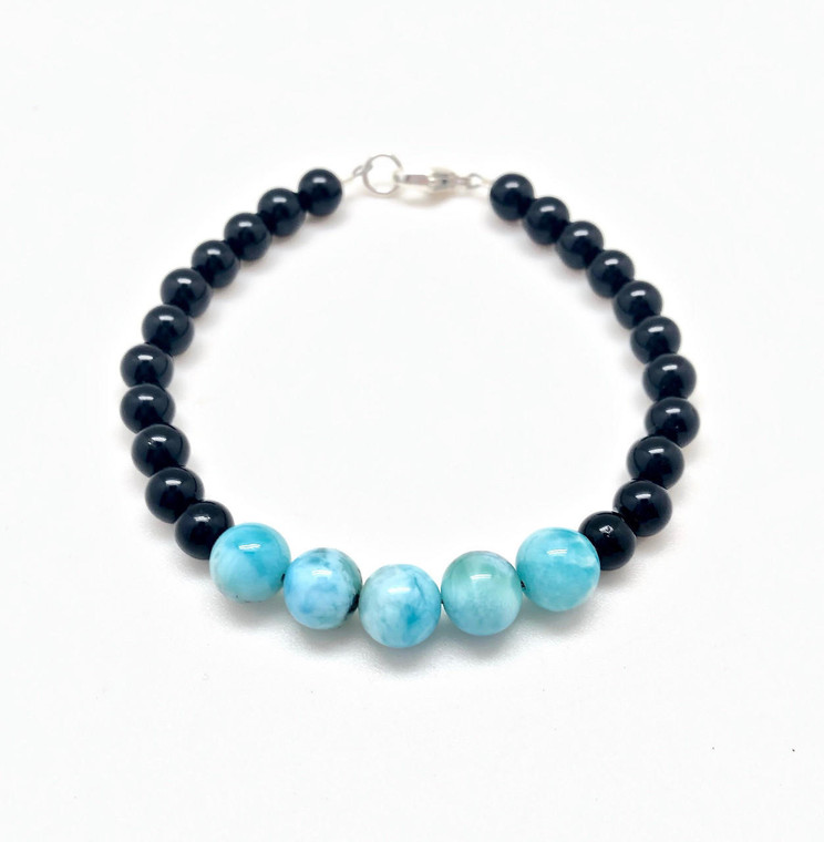 Healing & Tranquility Clasp Bracelet - 6mm & 8mm Beads 