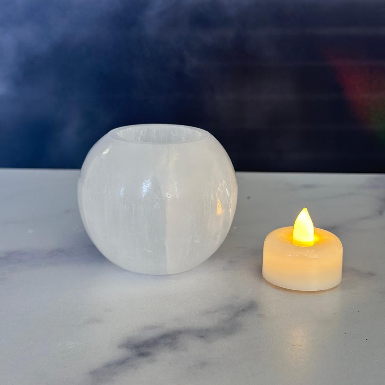 CLEANSE &amp; CO★SELENITE CANDLE 1