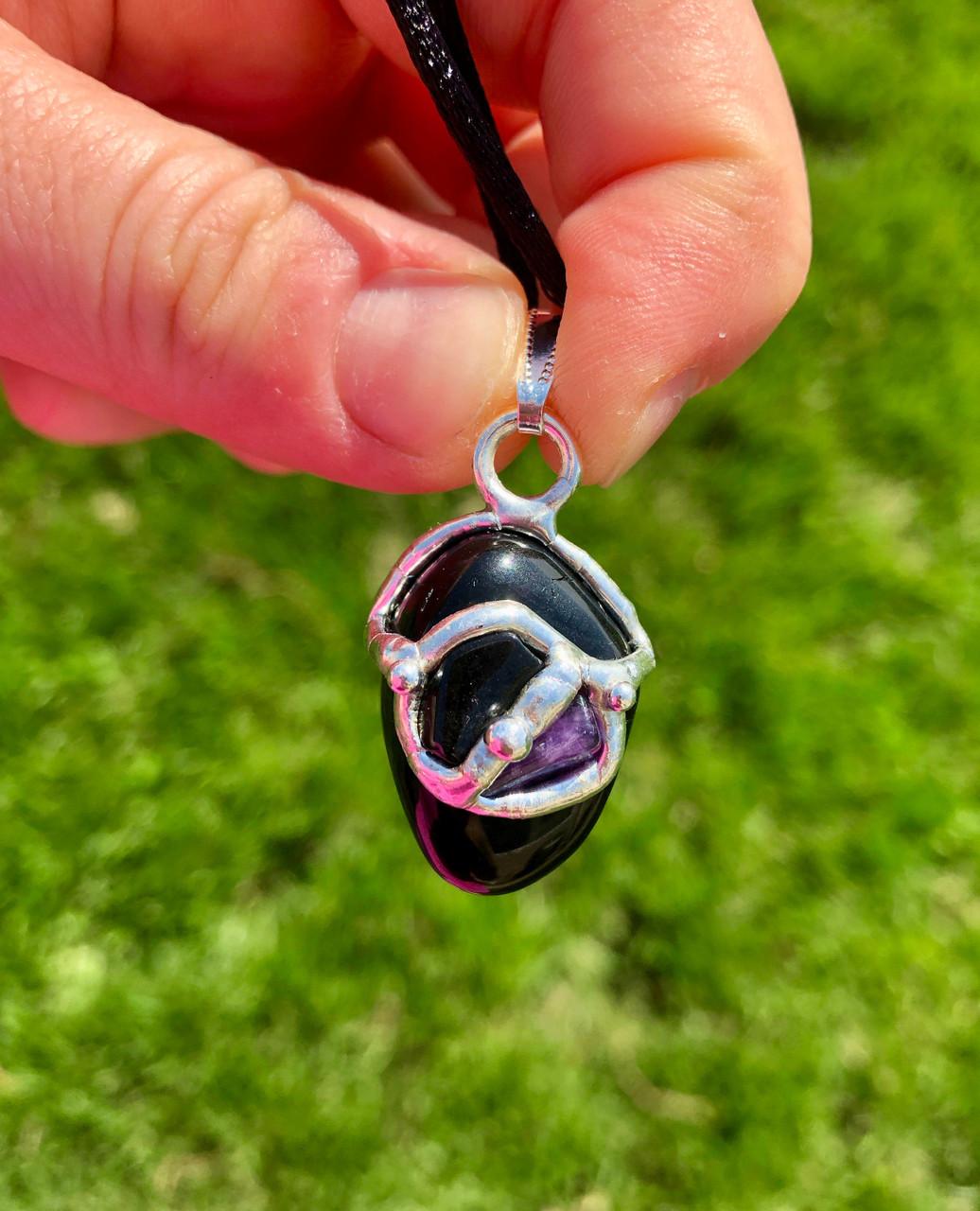 Protection Shield Amulet Necklace (Protection) | New Moon Beginnings