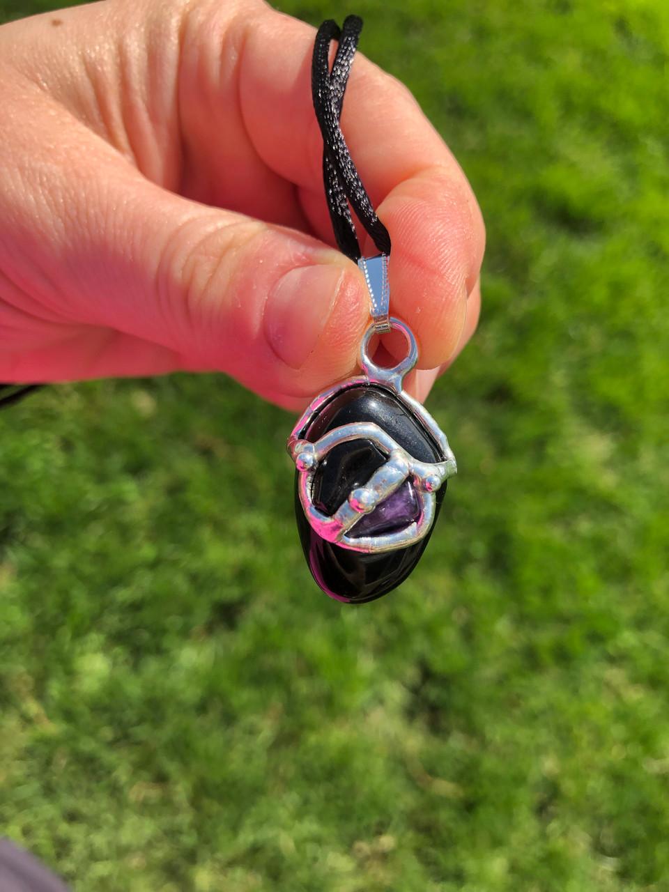 Protection Shield Amulet Necklace (Protection) | New Moon Beginnings