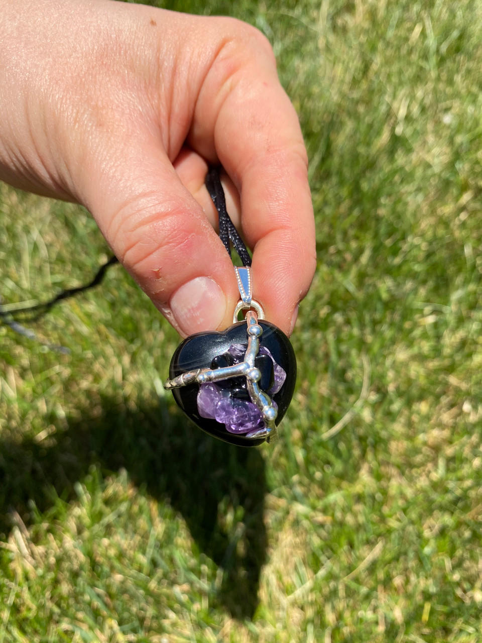 Protection Shield Heart Amulet Necklace (Protection) | New Moon