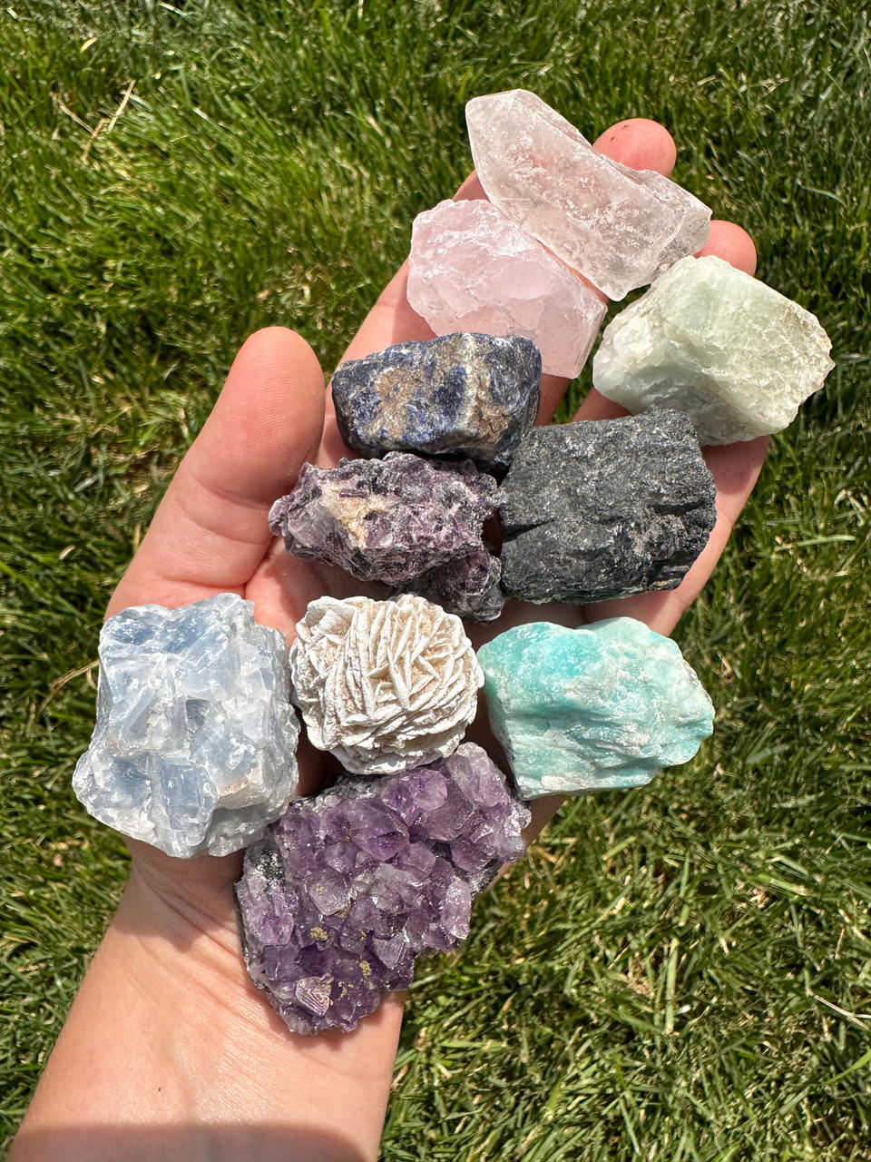 Stress & Worry Relief Crystal Set (Raw) - 8 | New Moon Beginnings