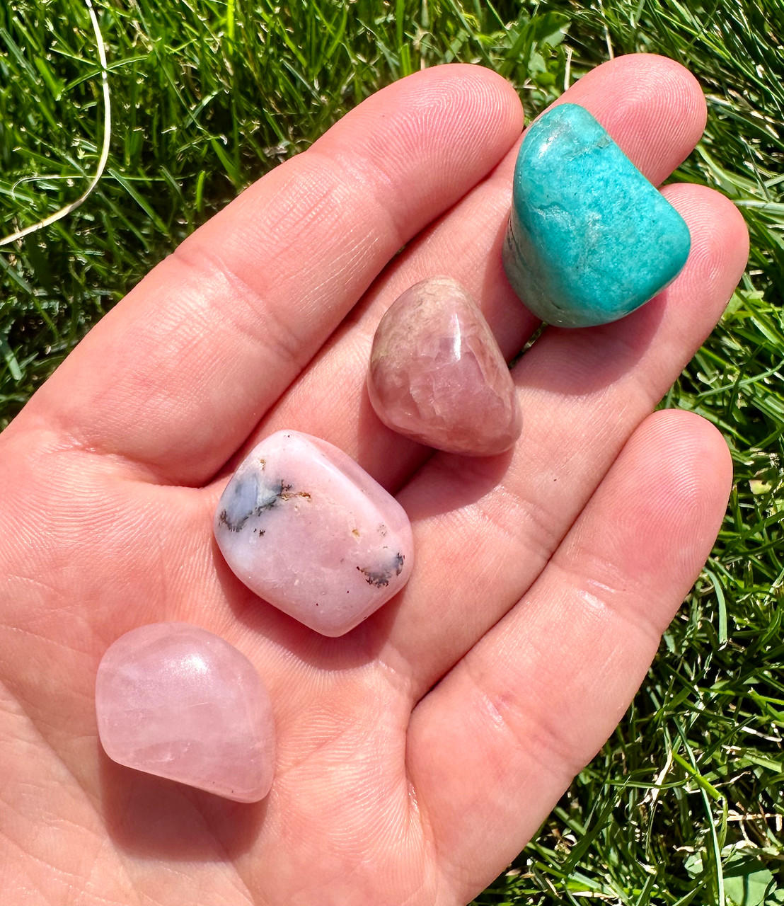 置物 Herlipto HLT Self Love Rose Stone Set Self Love Stone Set (Tumbled) | New Moon Beginnings