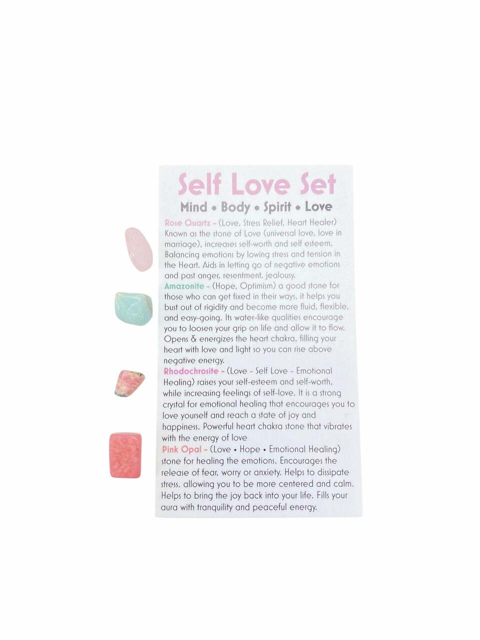 Self Love Stone Set (Small Chips) | New Moon Beginnings