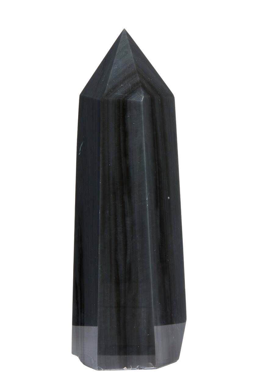 Black Obsidian Point - Polished Stone Tower - 21 | New Moon