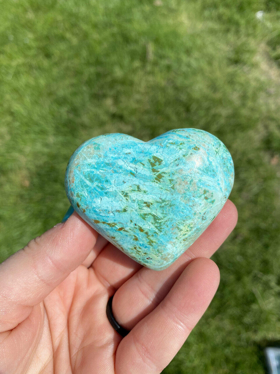 神聖ハート型ターコイズ Sacred Power Stone Turquoise 神聖ハート型ターコイズ Sacred Power Stone Turquoise