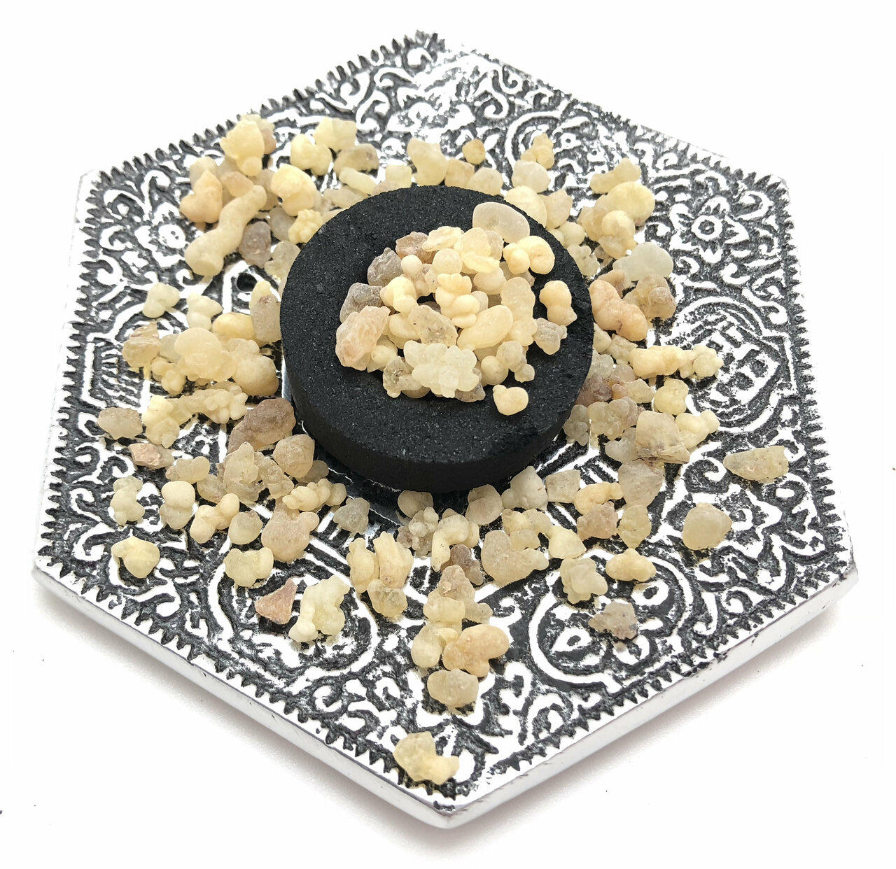 Frankincense Resin with Charcoal Disk | New Moon Beginnings