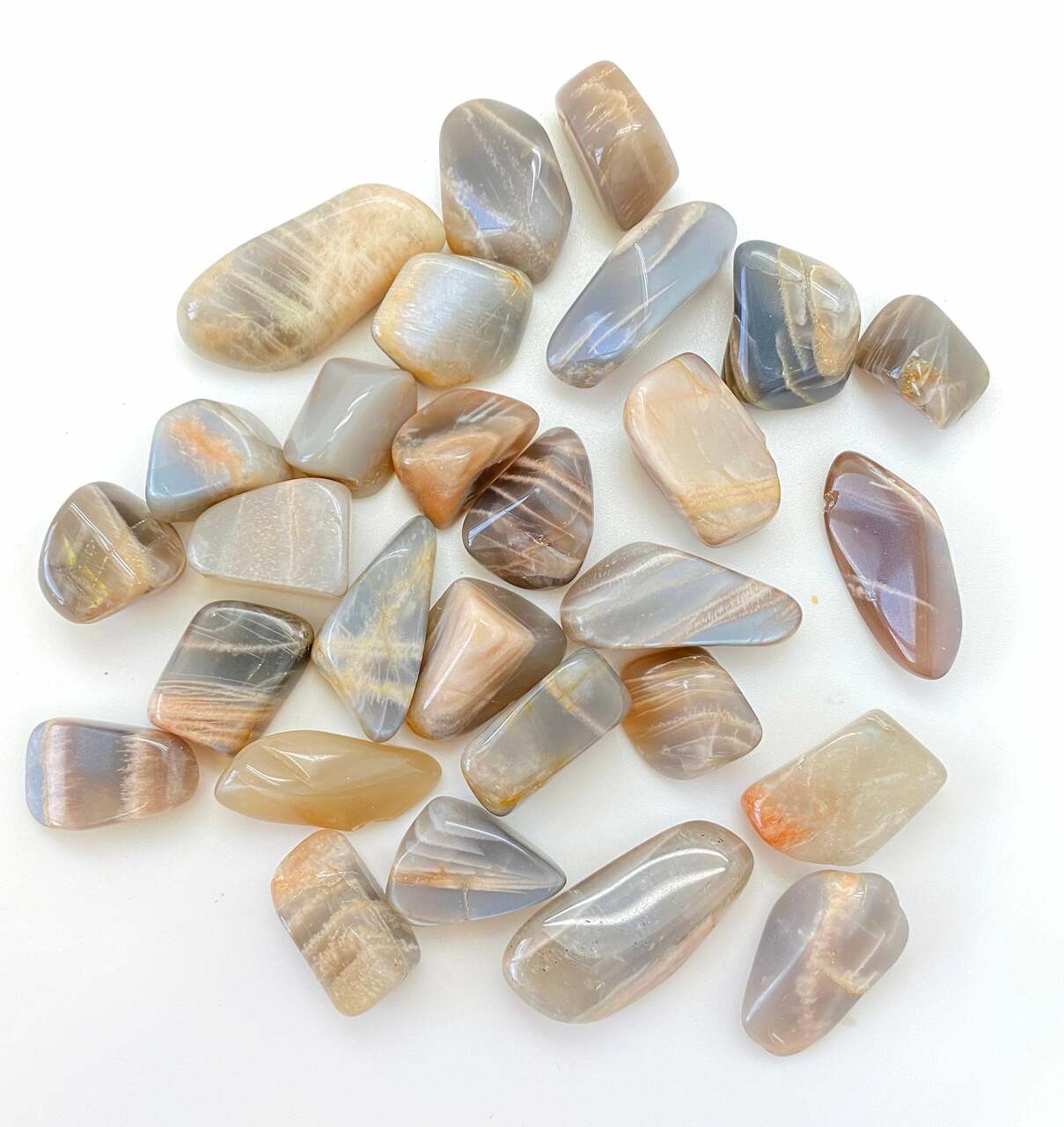 Tumbled Silver Moonstone Silver Moonstone Tumbled Stone New