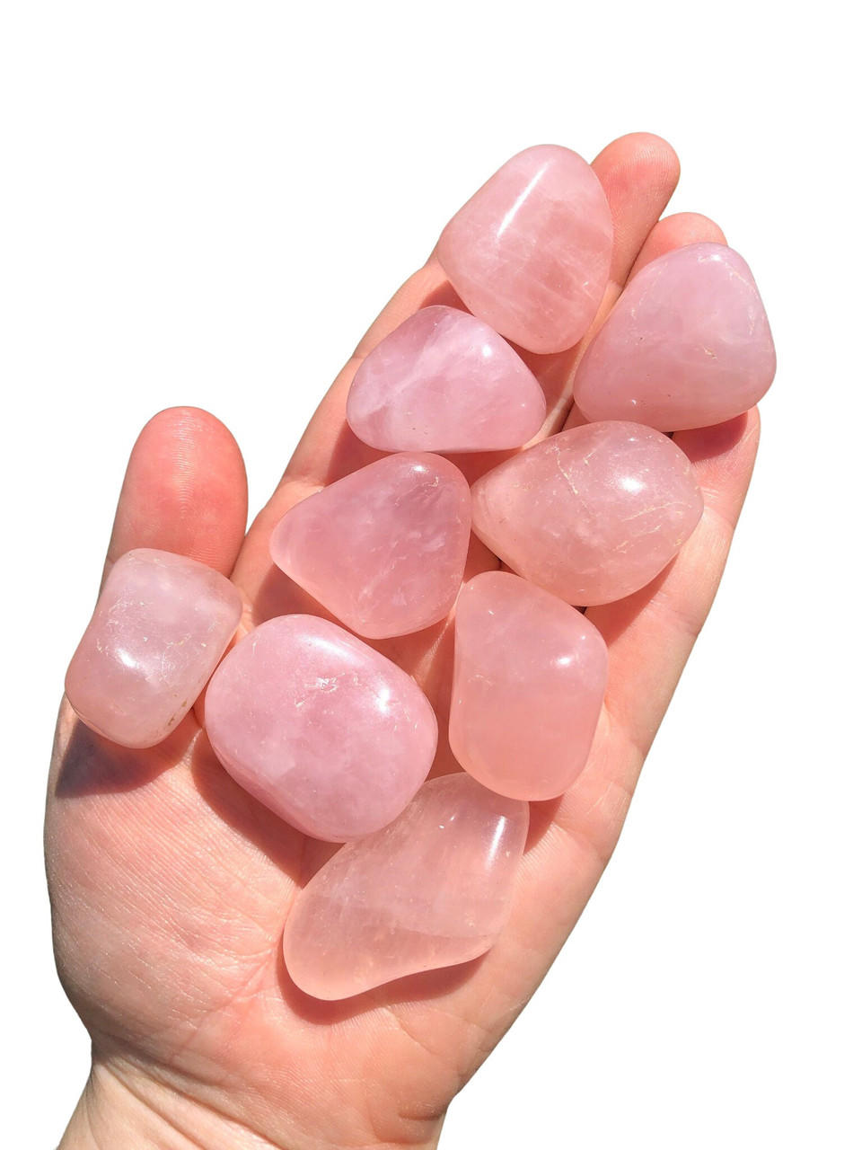 Rose quartz shop polished stone