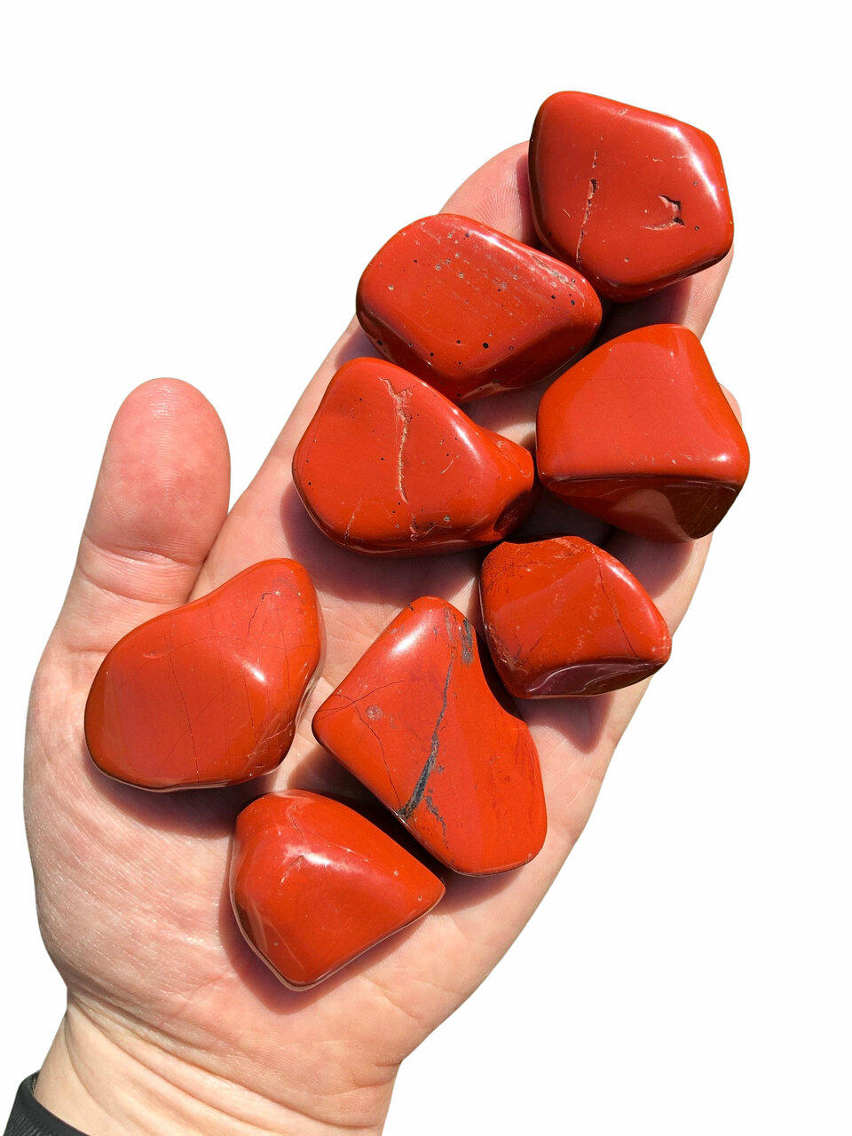 Tumbled Red Jasper - Red Jasper Tumbled Stone | New Moon Beginnings