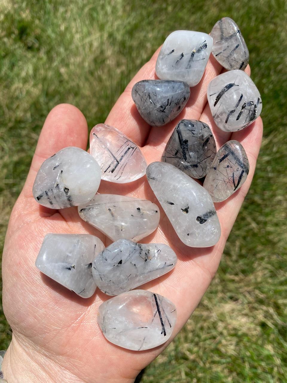 Rutilated Quartz Clear Crystal With Black Lines Rutilated Quartz