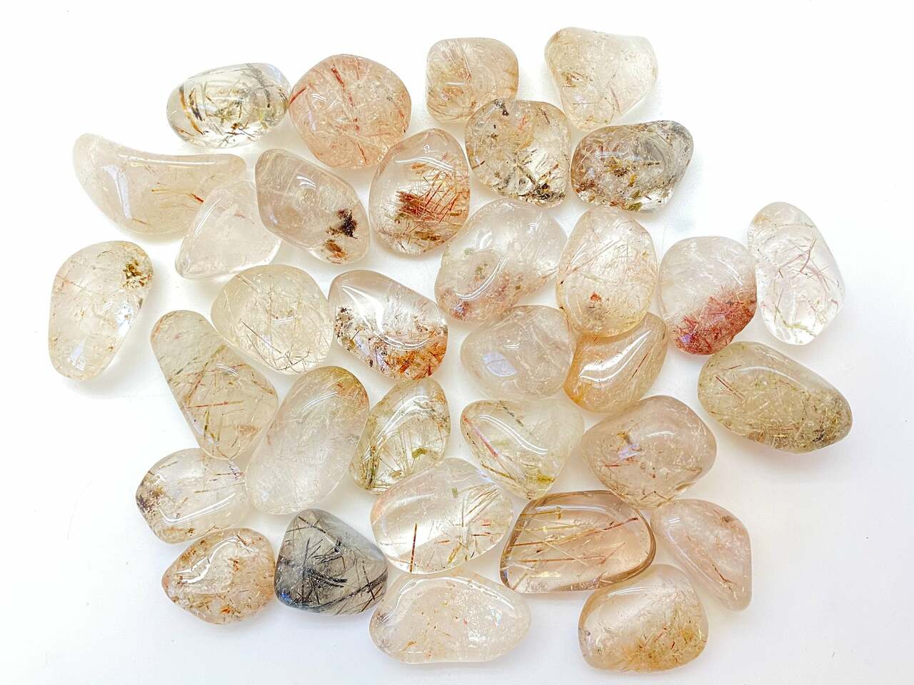 Tumbled Micalated Quartz Micalated Quartz Tumbled Stone New