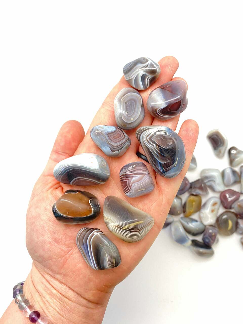 Tumbled Botswana Agate Botswana Agate Tumbled Stone New Moon