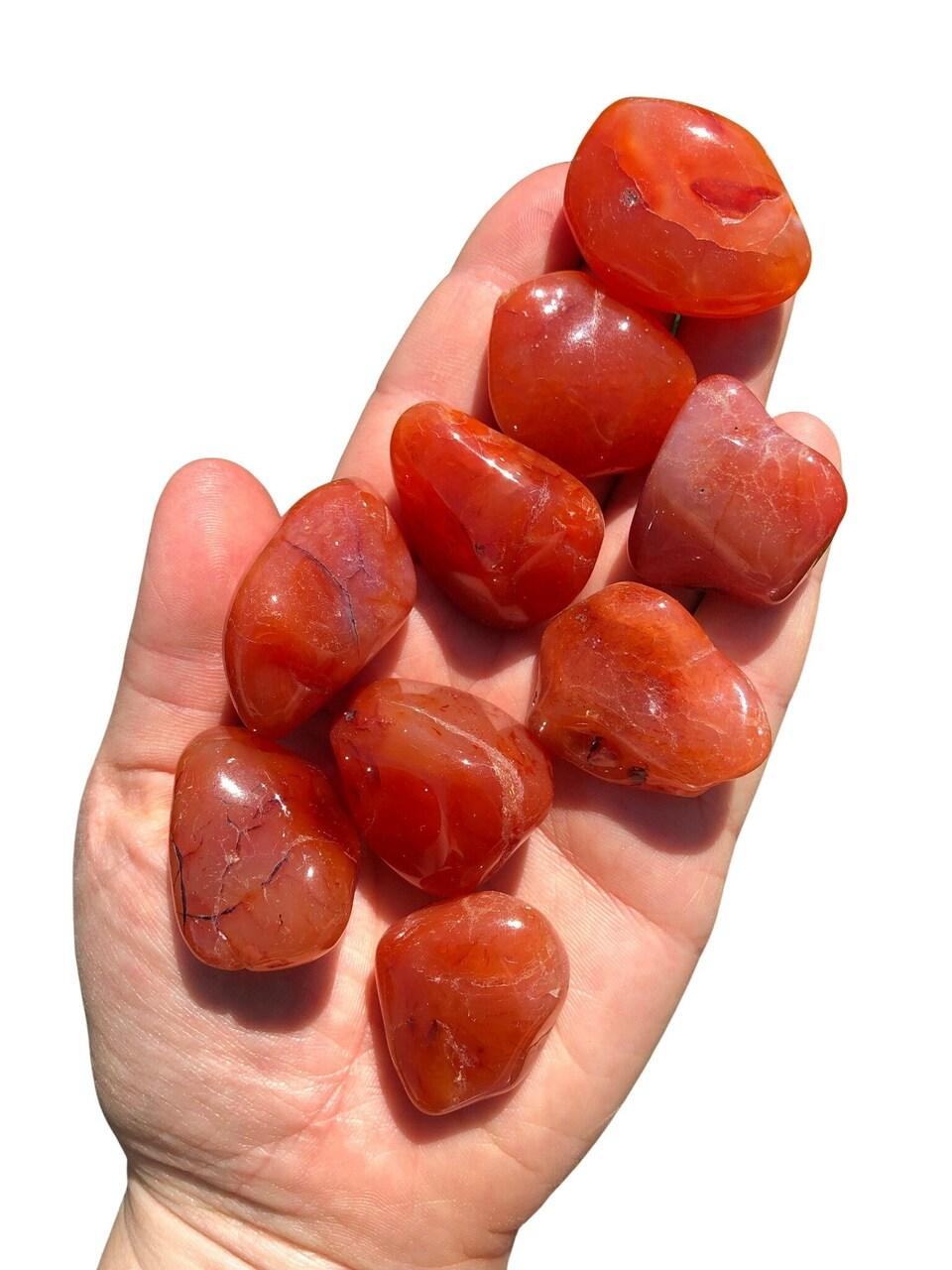 ベンガラ石 Tumbled Carnelian Chrysalis Stone ベンガラ石 Tumbled Carnelian Chrysalis Stone