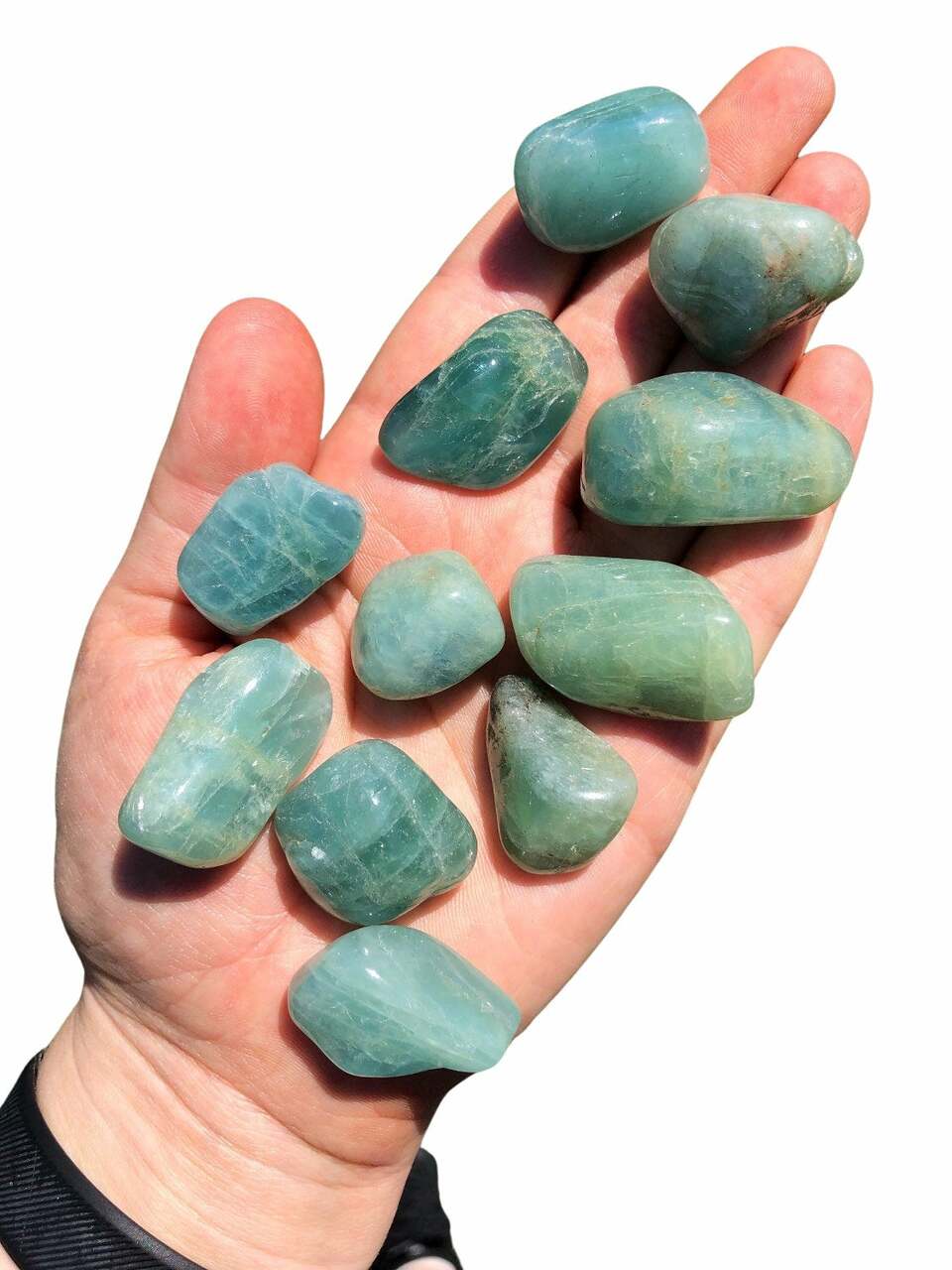 Tumbled Blue Green Aquamarine Blue Green Aquamarine Tumbled