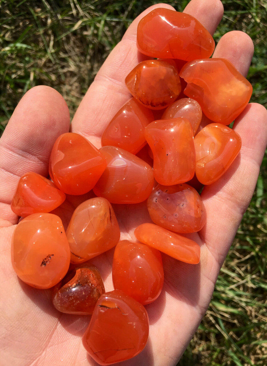 Carnelian Tumbled Stone | New Moon Beginnings