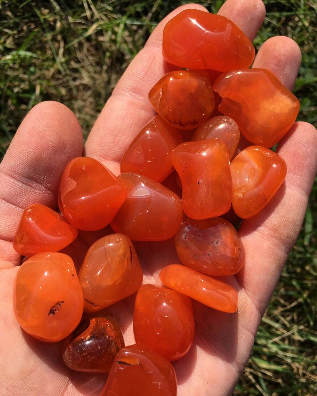 Carnelian Tumbled Stone | New Moon Beginnings