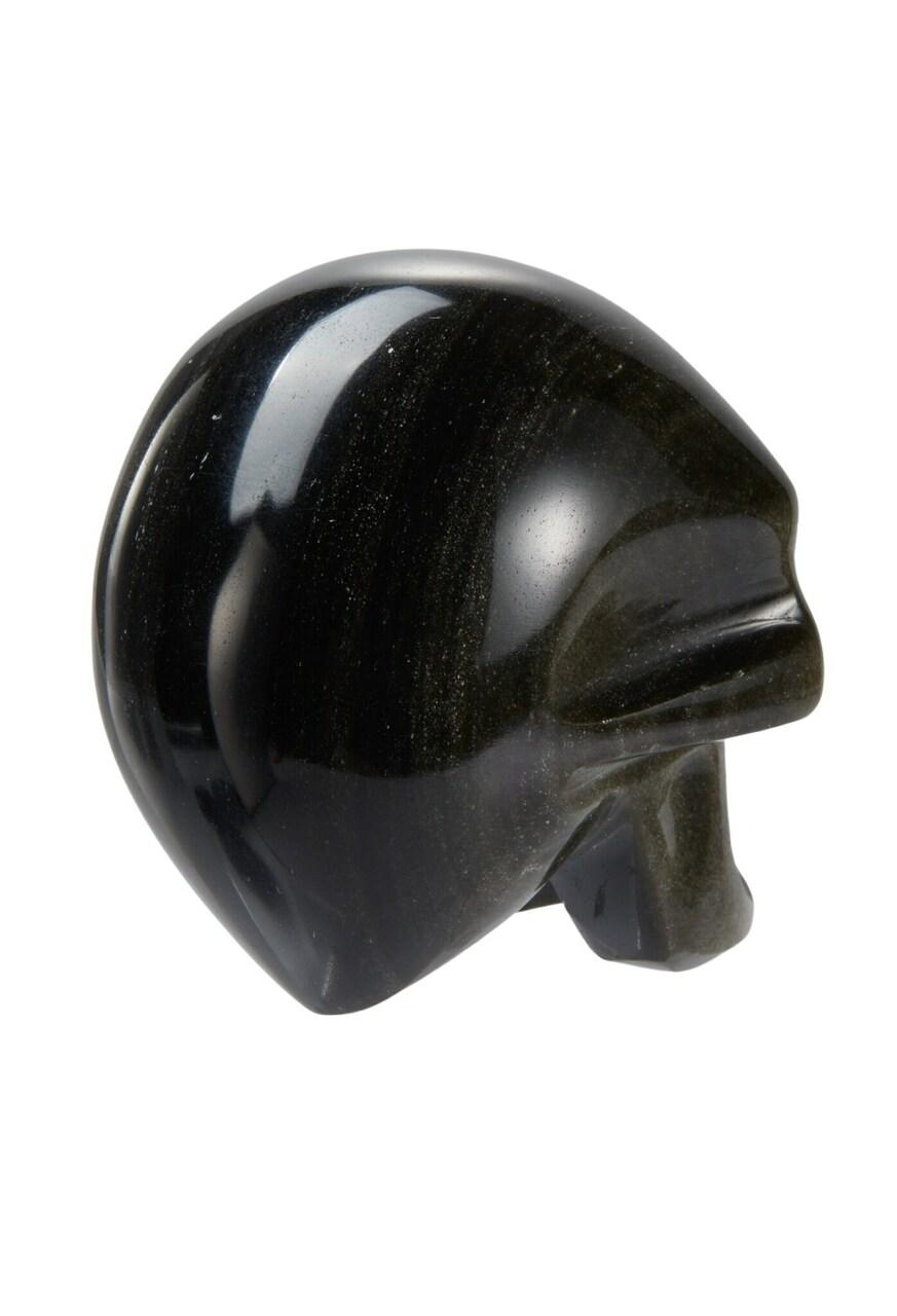 Gold Sheen Obsidian Polished Skull | New Moon Beginnings