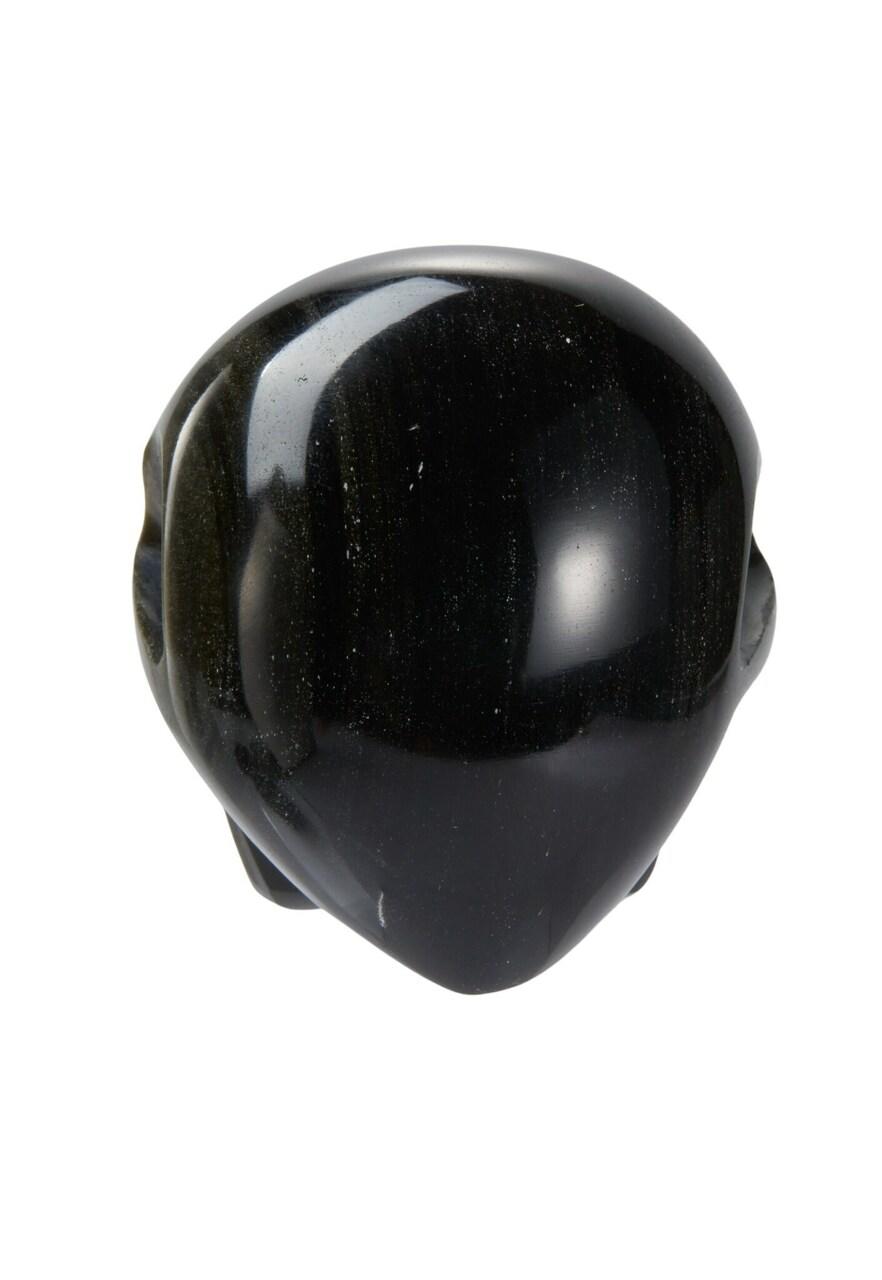 ★SCUDO★ shell obsidian karen Gold Sheen Obsidian Polished Skull | New Moon Beginnings