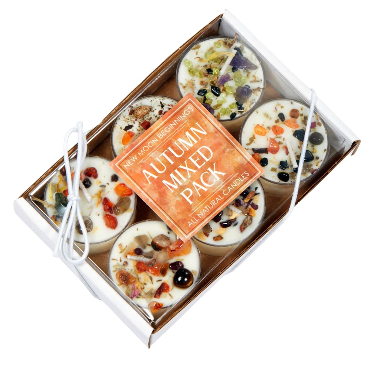 Fall & Halloween Tealight Candles - Mixed 6 Pack | New Moon Beginnings