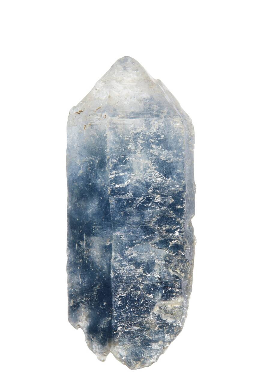 Raw Blue Tourmaline Quartz Crystal Point New Moon Beginnings