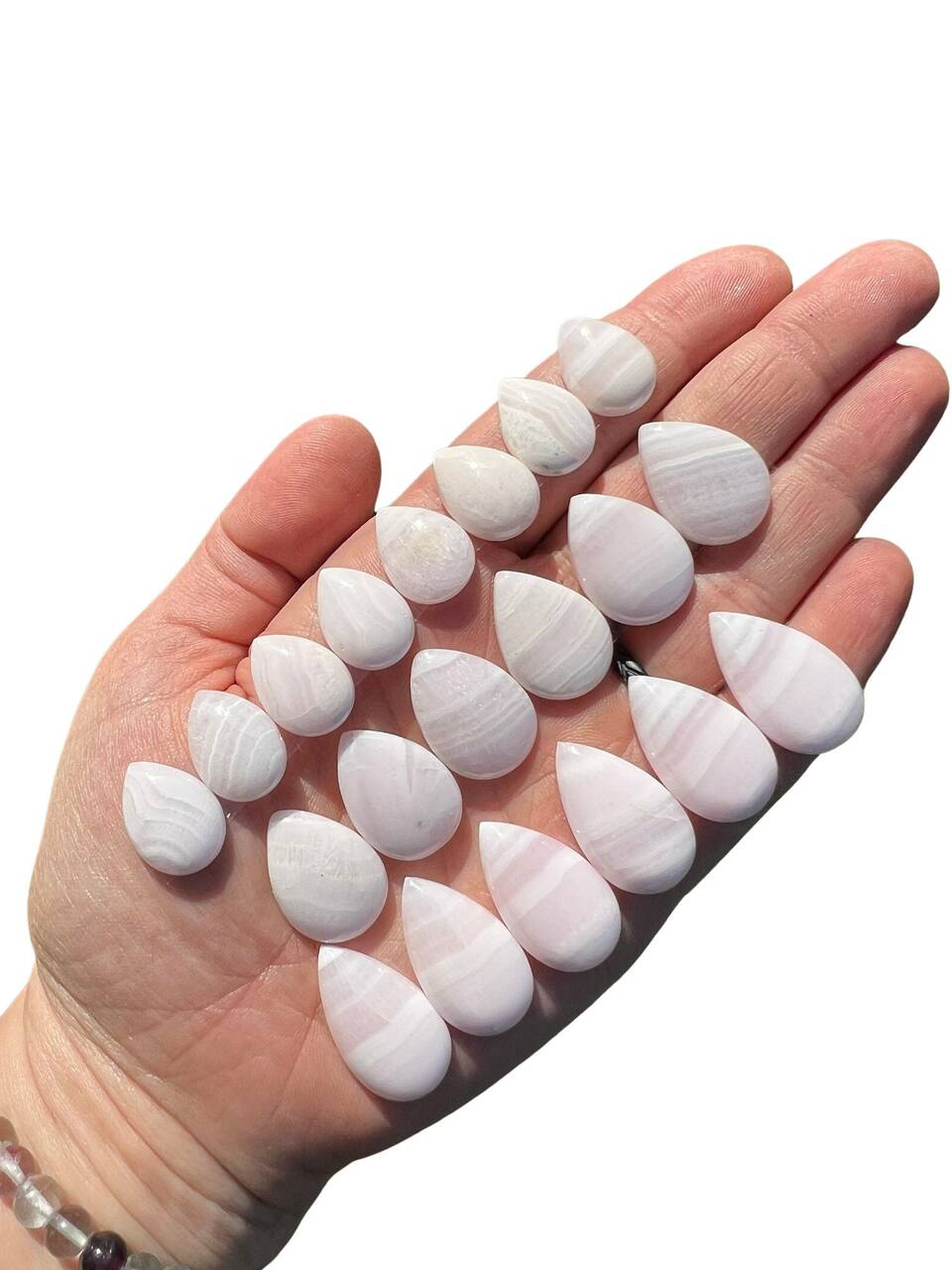 Mangano Calcite Cabochon - Teardrop | New Moon Beginnings